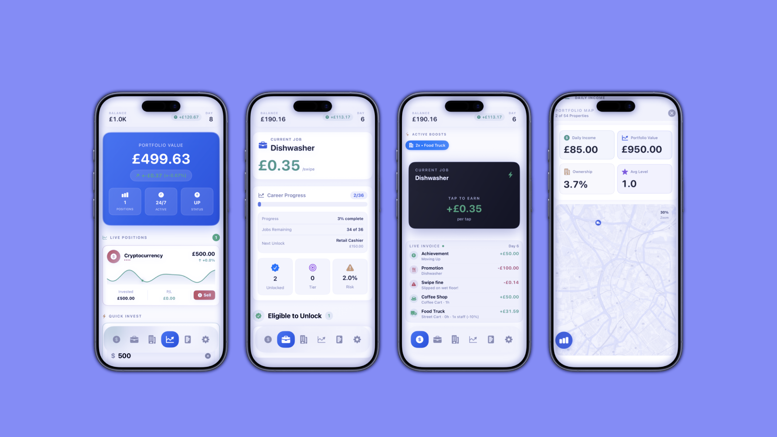 MoneyUp mobile app